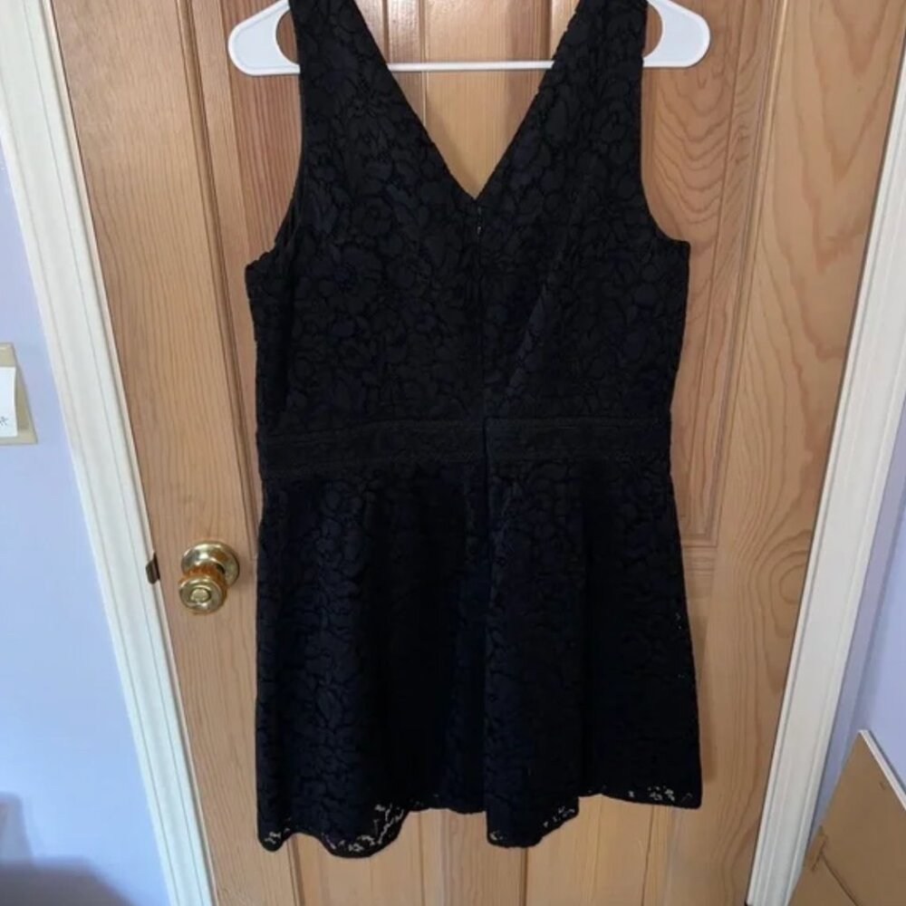 NWT! LOFT - Black Lace Dress - 14 - Picture 2 of 4